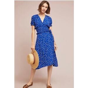 Faithfull The Brand Valencia Wrap Skirt 2pc Set Women's 4 & 6 Betina Blue Floral